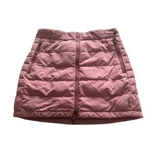 SKHOOP Womens Down Puffer Skirt Pink Size Medium